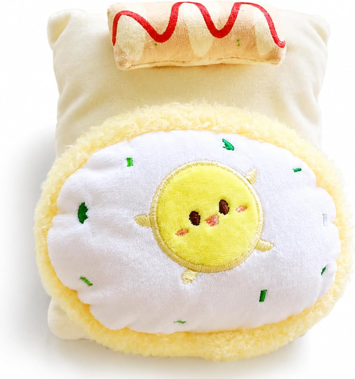 Detalle de ジートリガー G.triGer ぬいぐるみ用お布団 目玉焼きデザイン 10cm〜15cm対応