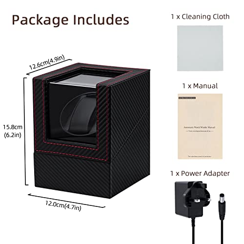 Thumbnail 6 de Mcbazel Single Watch Winder for Automatic Watch - Black with Red Accents