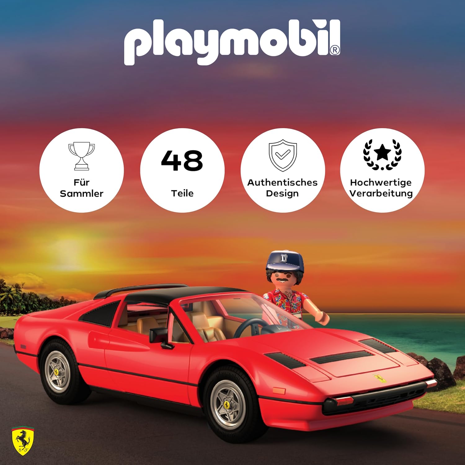 Thumbnail 1 de PLAYMOBIL Famous Cars 71343 Magnum, P.I. Ferrari 308 GTS Quattrovalvole (Supersportwagen)