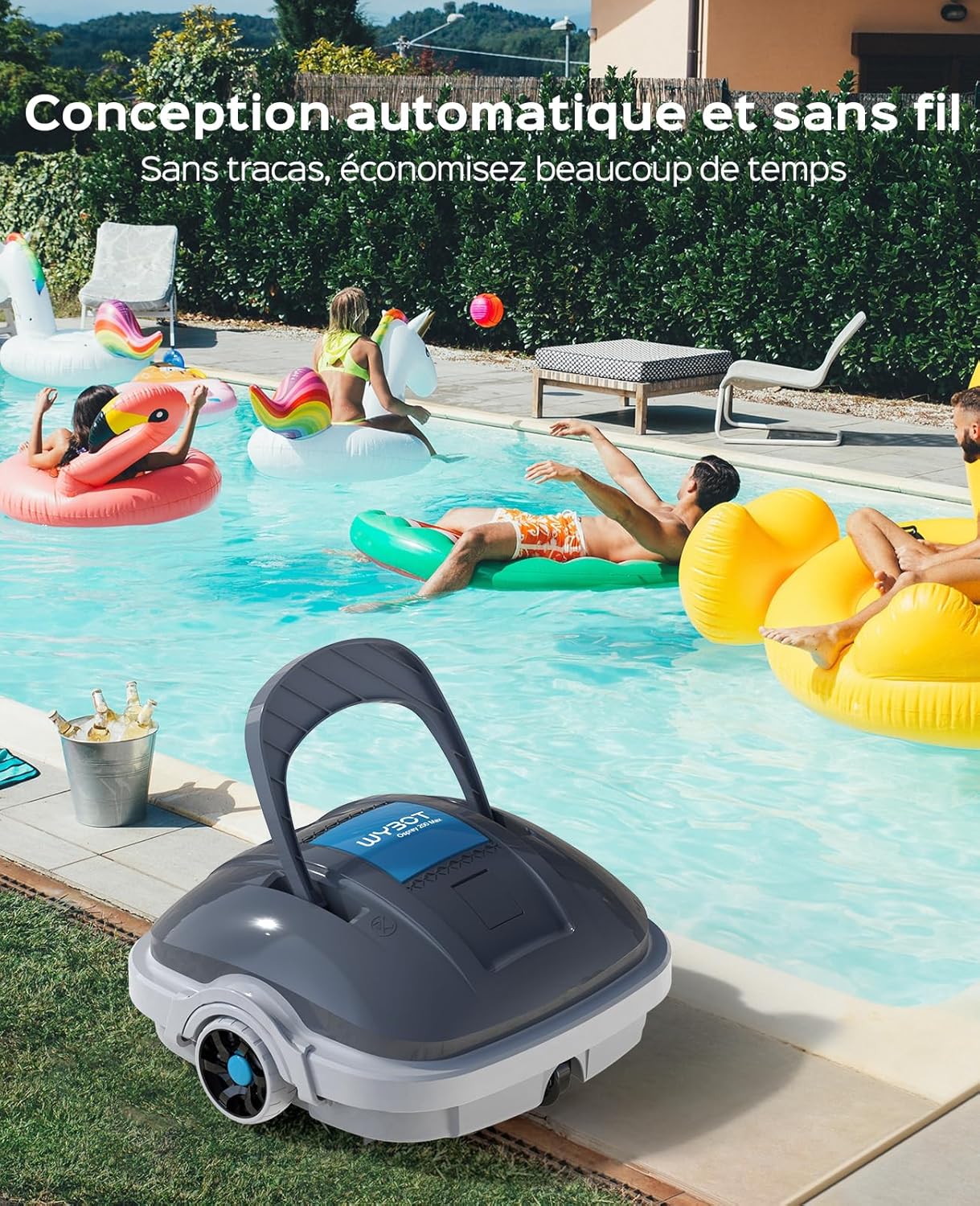 Thumbnail 6 de WYBOT Osprey 200 Max : Robot piscine sans fil pour bassins jusqu’à 80 m²