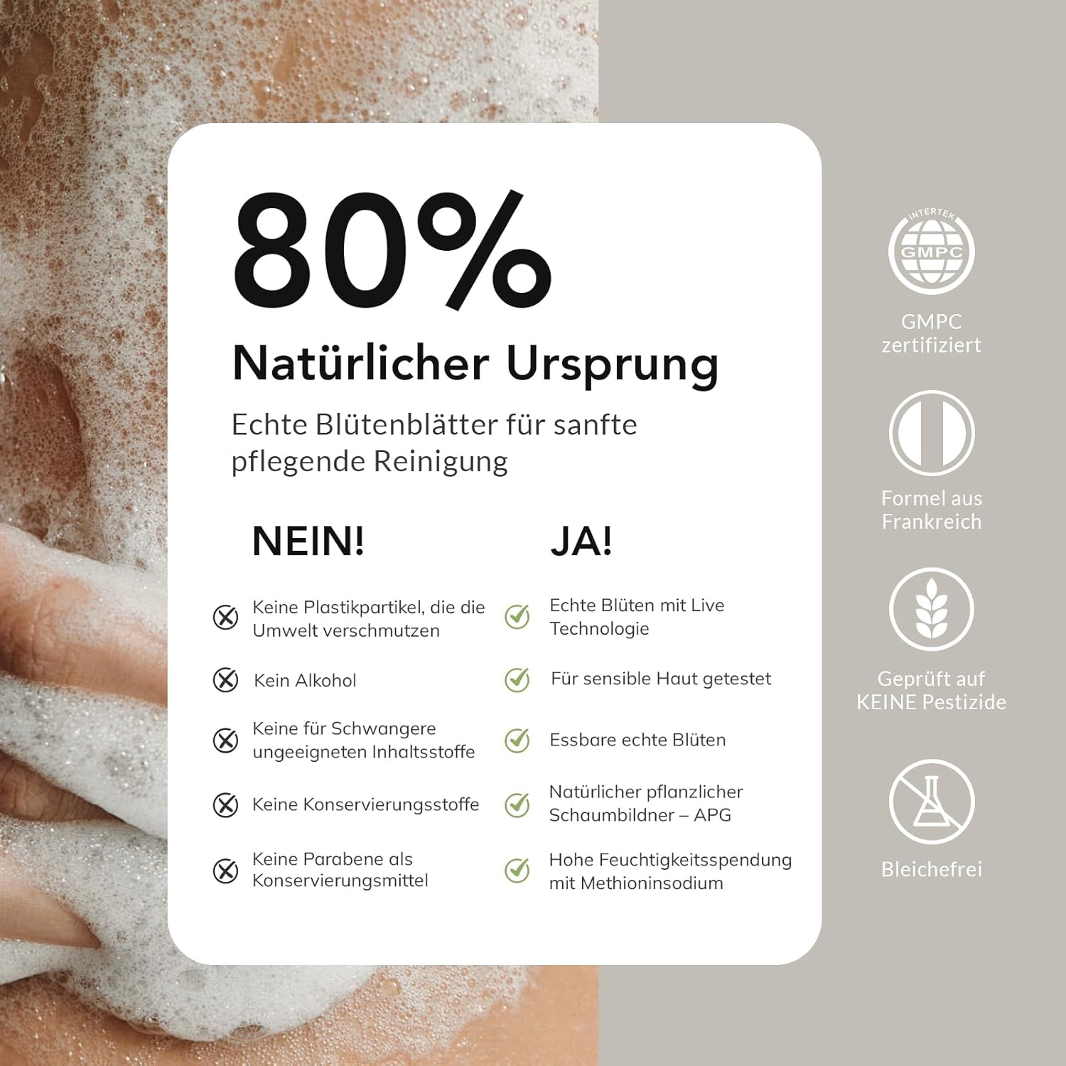 Detalle 2 de Kustie Lavendel Duschgel 380 ml mit Blüten