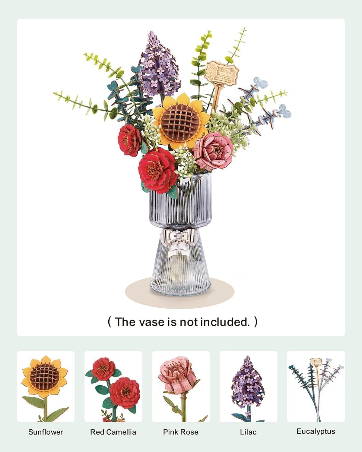 Thumbnail 6 de ROBOTIME Flowers TW01H 3D puzzle kit
