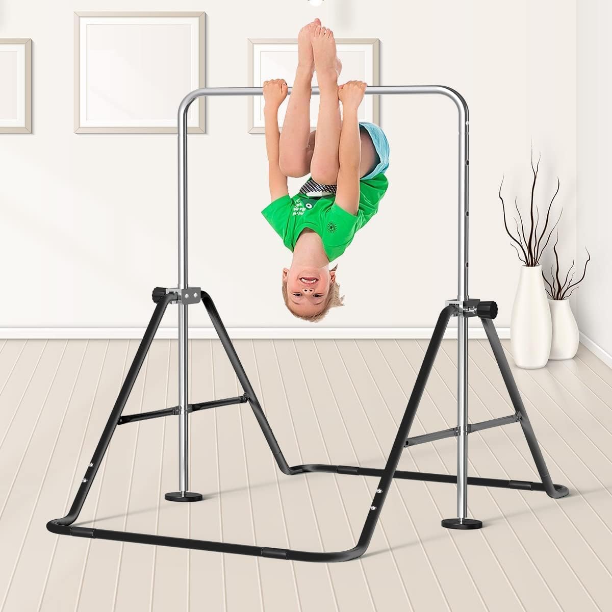 Thumbnail 5 de FBSPORT Gymnastics Bar for Kids – Foldable, Adjustable Height Horizontal Bar (Supports 140lbs)