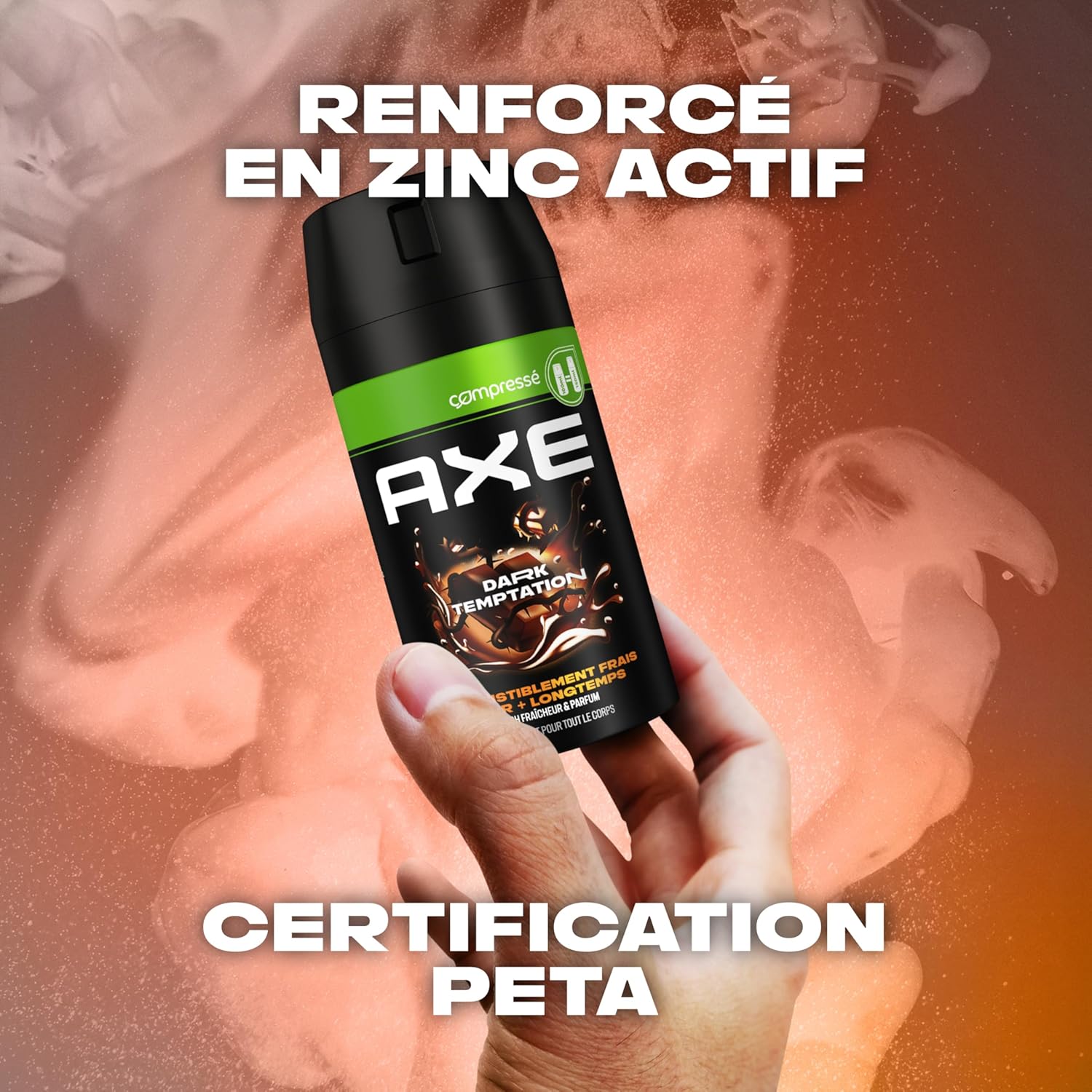 Detalle de AXE Suprême Déodorant Compressé Dark Temptation 48h – Lot 6x100 ml