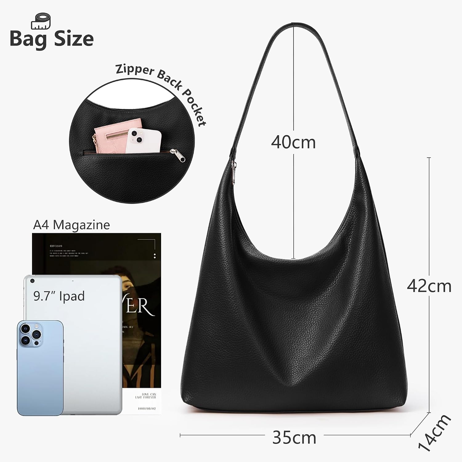 Detalle 2 de KALIDI Shopper Handtasche Groß