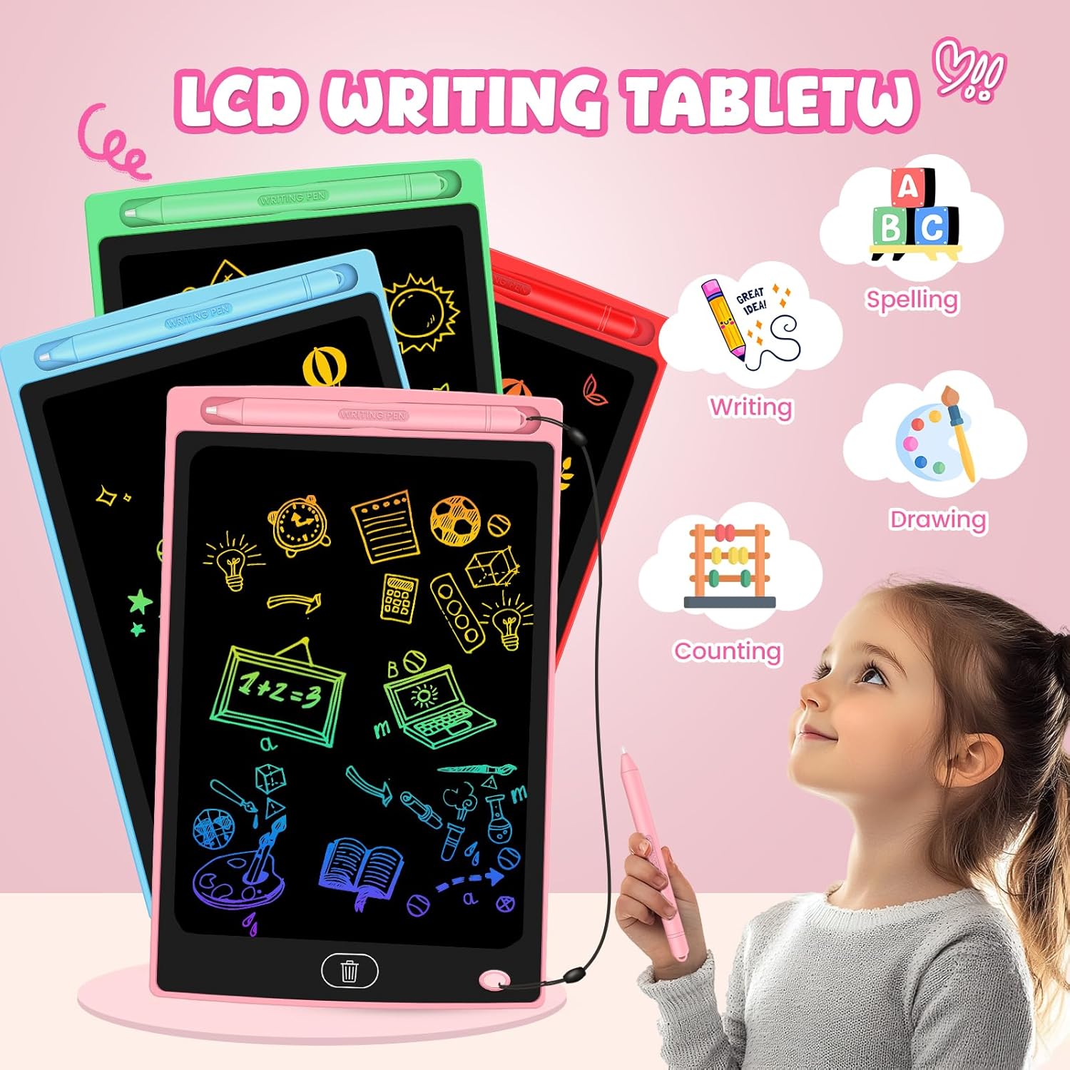 Thumbnail 1 de 20 Pack LCD Writing Tablet for Kids 8.5