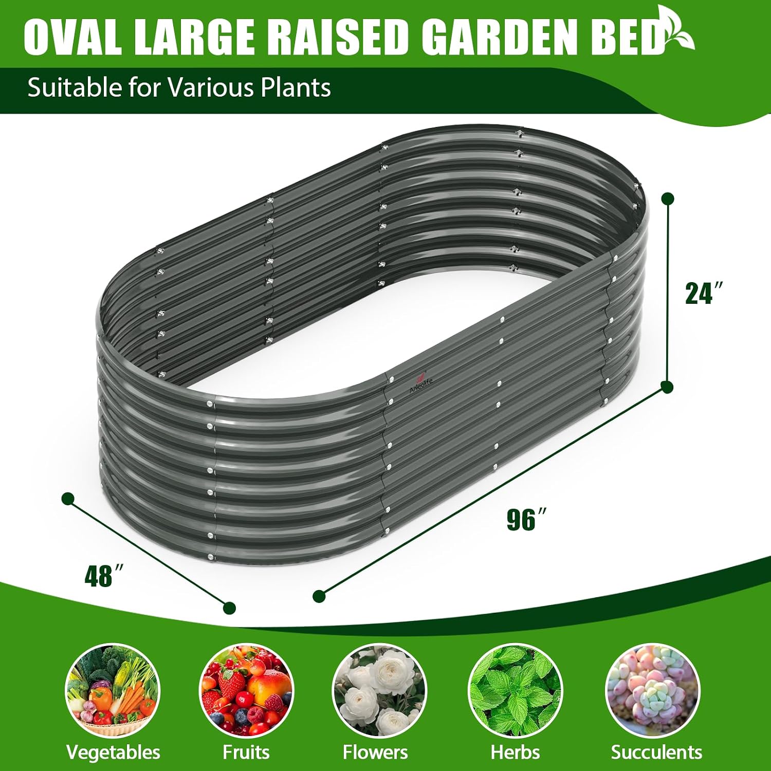 Detalle de A ANLEOLIFE Raised Garden Bed 478 Gallon