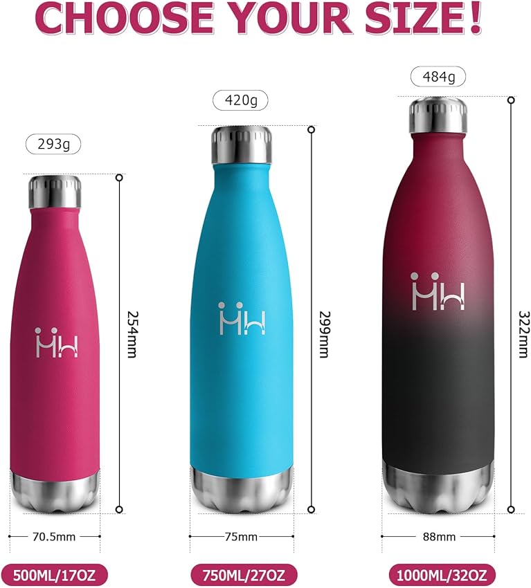 Thumbnail 3 de Botella Térmica 500 ml acero inoxidable para deporte 🚰