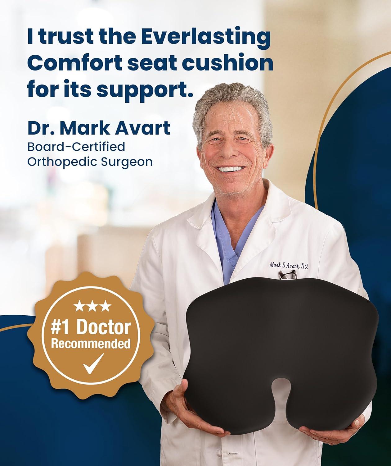 Thumbnail 6 de Everlasting Comfort Car Seat Cushion for Driving