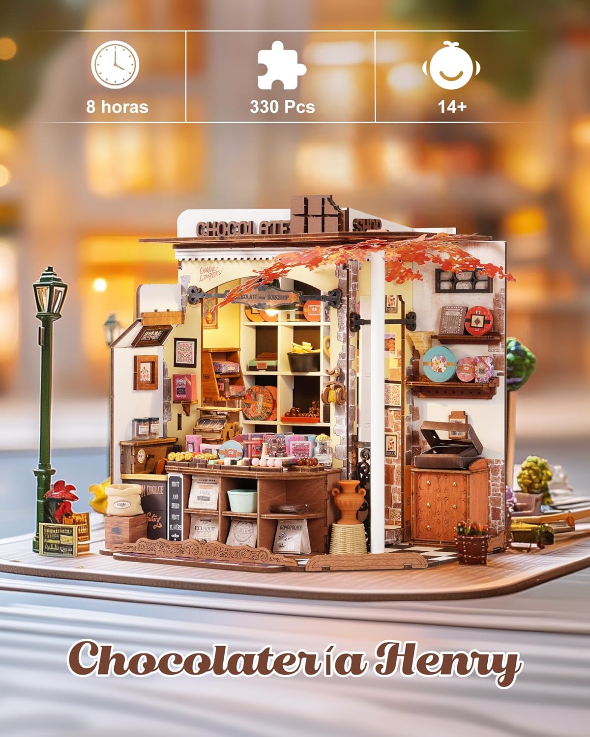 Thumbnail 1 de Rolife Henry's Chocolate Shop 330 piezas maqueta