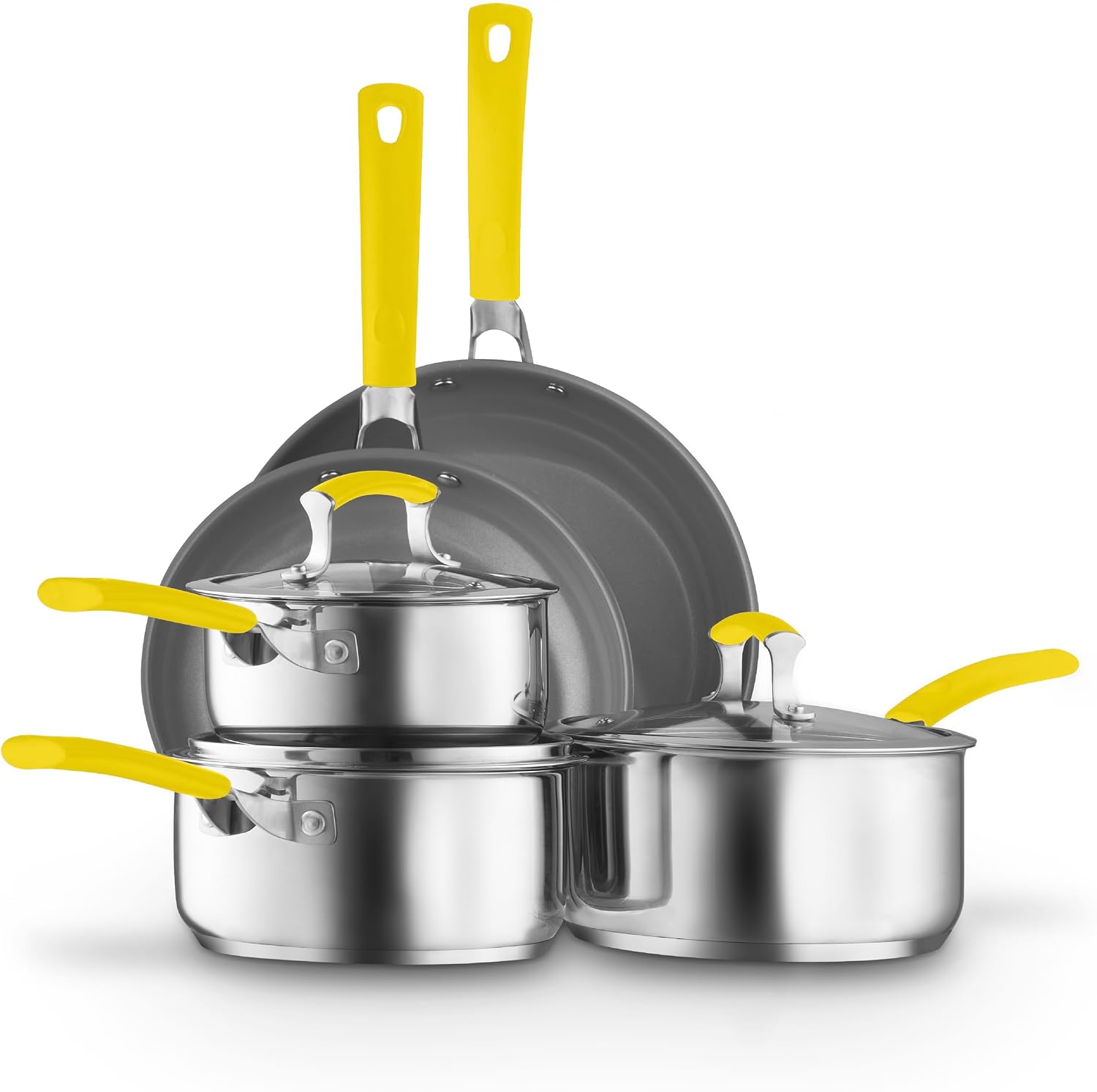 Sur La Table Colour Me Happy 5 Piece Yellow Cookware Set (SLT800310YLW)