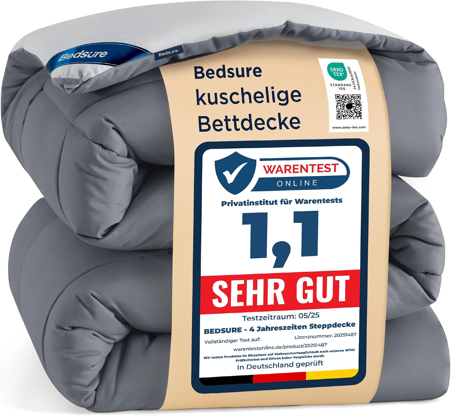 Detalle de BEDSURE Bettdecke 155x220 Ganzjahresdecke