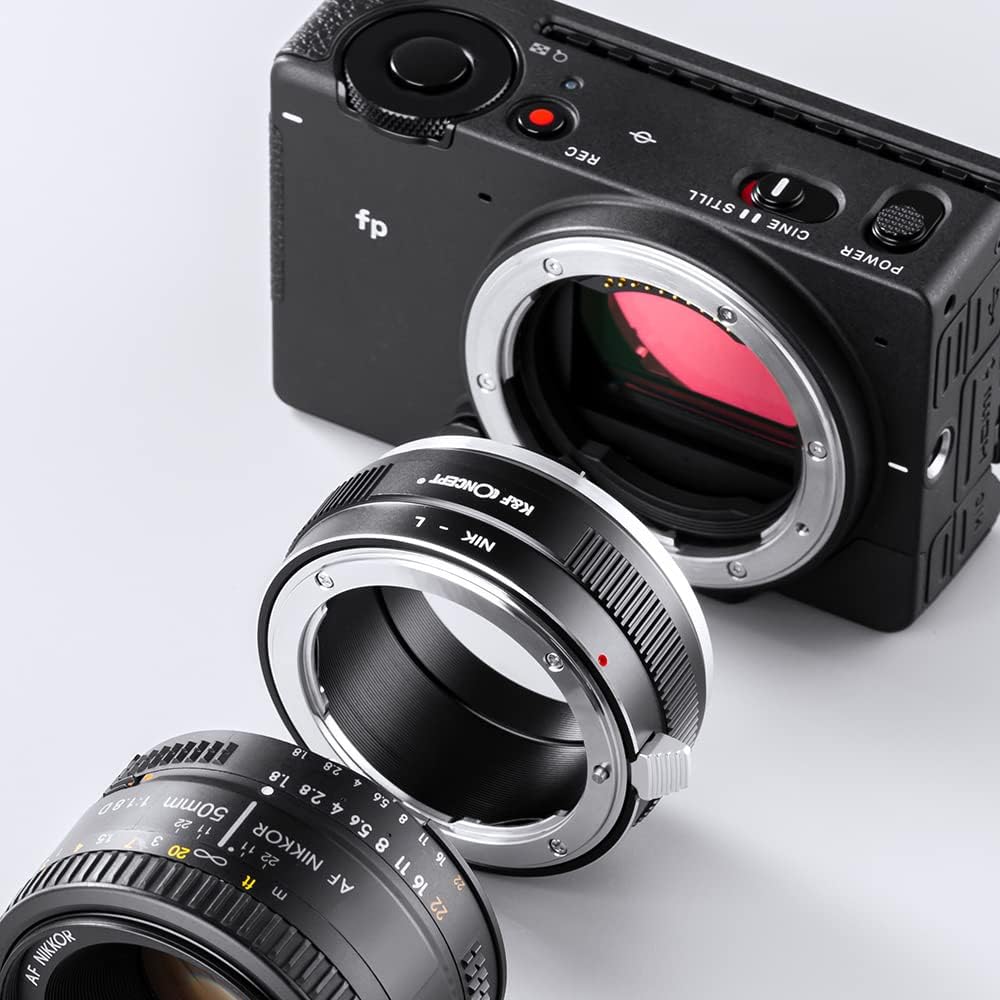 Thumbnail 2 de K&F CONCEPT Objektivadapter NIK-L für Nikon-F-Objektive an L-Mount-Kameras (manueller Fokus)