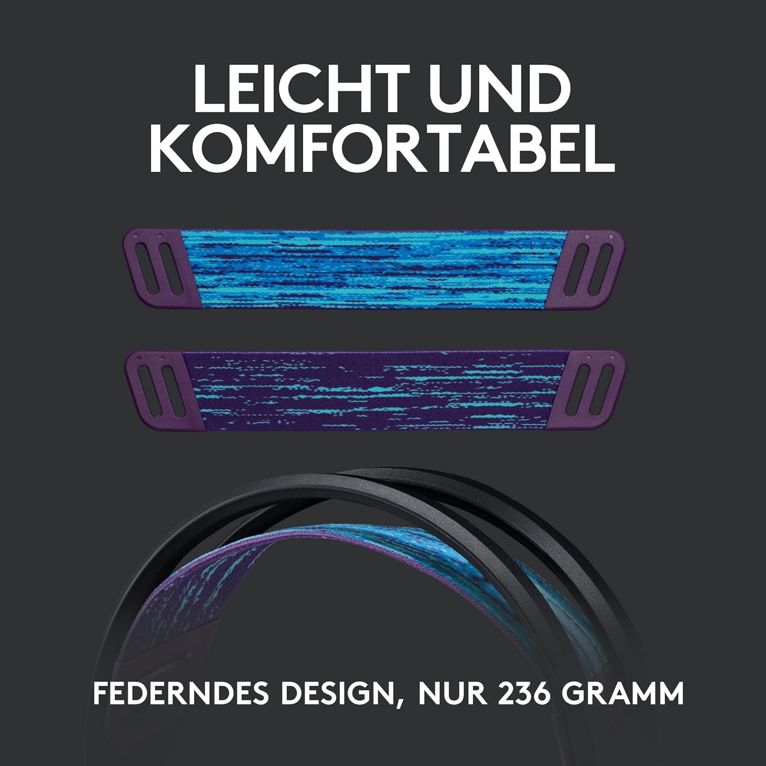 Thumbnail 2 de Logitech G535 LIGHTSPEED kabelloses Gaming-Headset (LIGHTSPEED, 33 Std. Akkulaufzeit, Flip-to-Mute) für PC/PS4/PS5