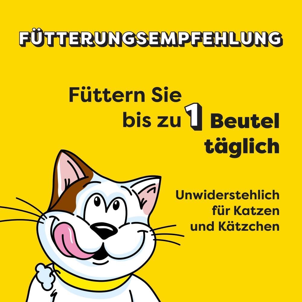Thumbnail 3 de Dreamies Creamy Snacks mit Lachs – 44 Portionsbeutel (11×4×10 g) für Katzen