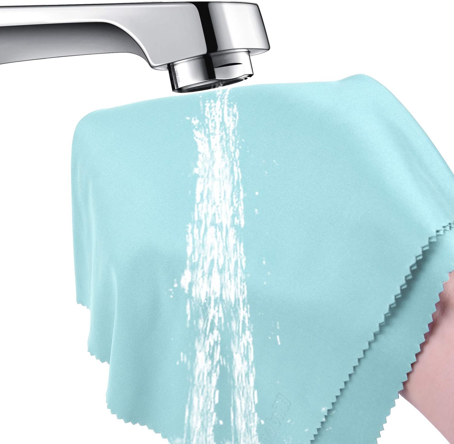 Thumbnail 5 de wisdompro Extra Large 16x16 inch Microfibre Cleaning Cloth 4-Pack (Mint) for laptop, screens & lenses