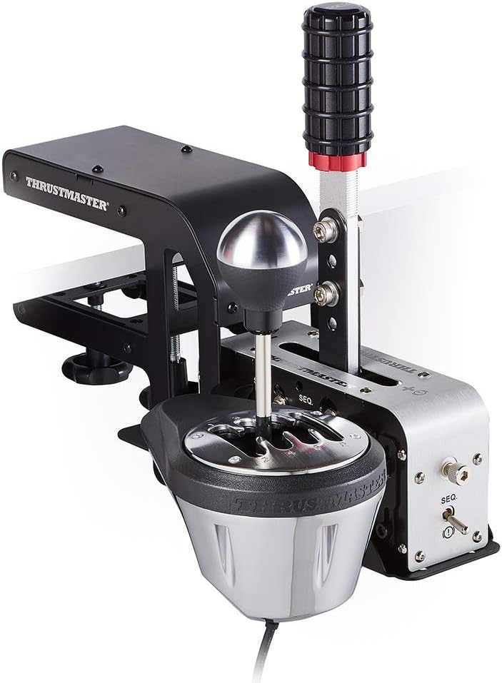 Detalle de Thrustmaster TM Racing Clamp – Massive Tischklemme aus Metall für TH8A Shifter & TSS Handbrake Sparco Mod