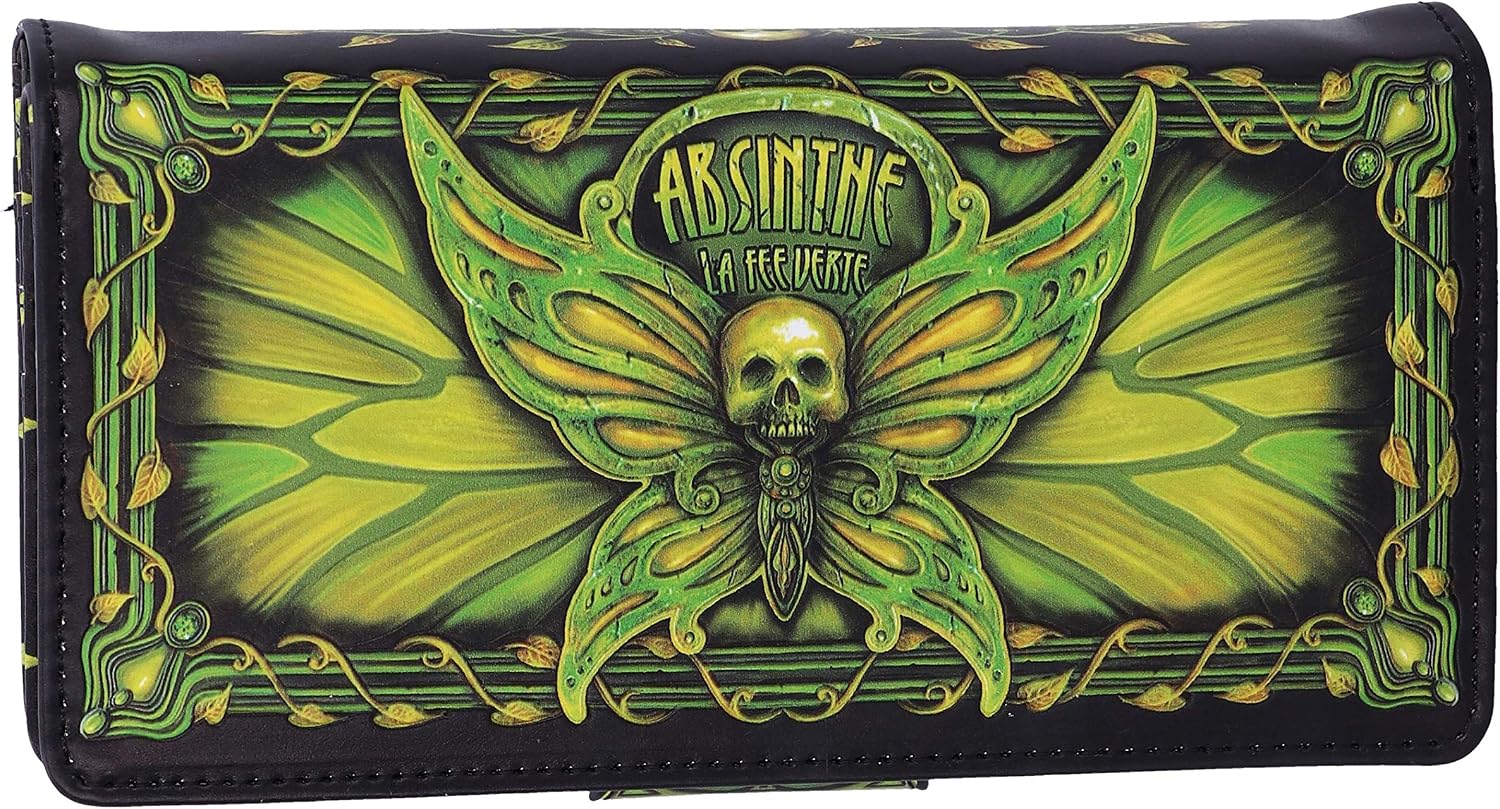 Detalle de Nemesis Now Absinthe La Fee Verte Green Fairy Embossed Purse