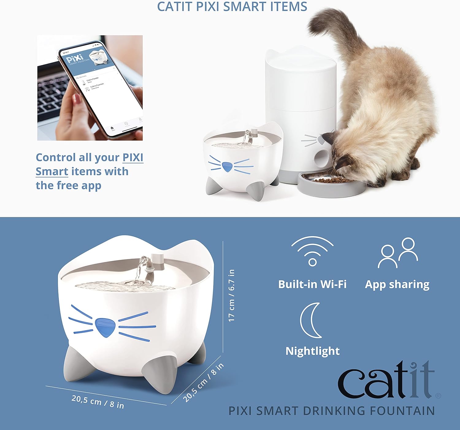 Thumbnail 5 de Catit Pixi Smart Fontana per Gatti 2 L - modello 43751