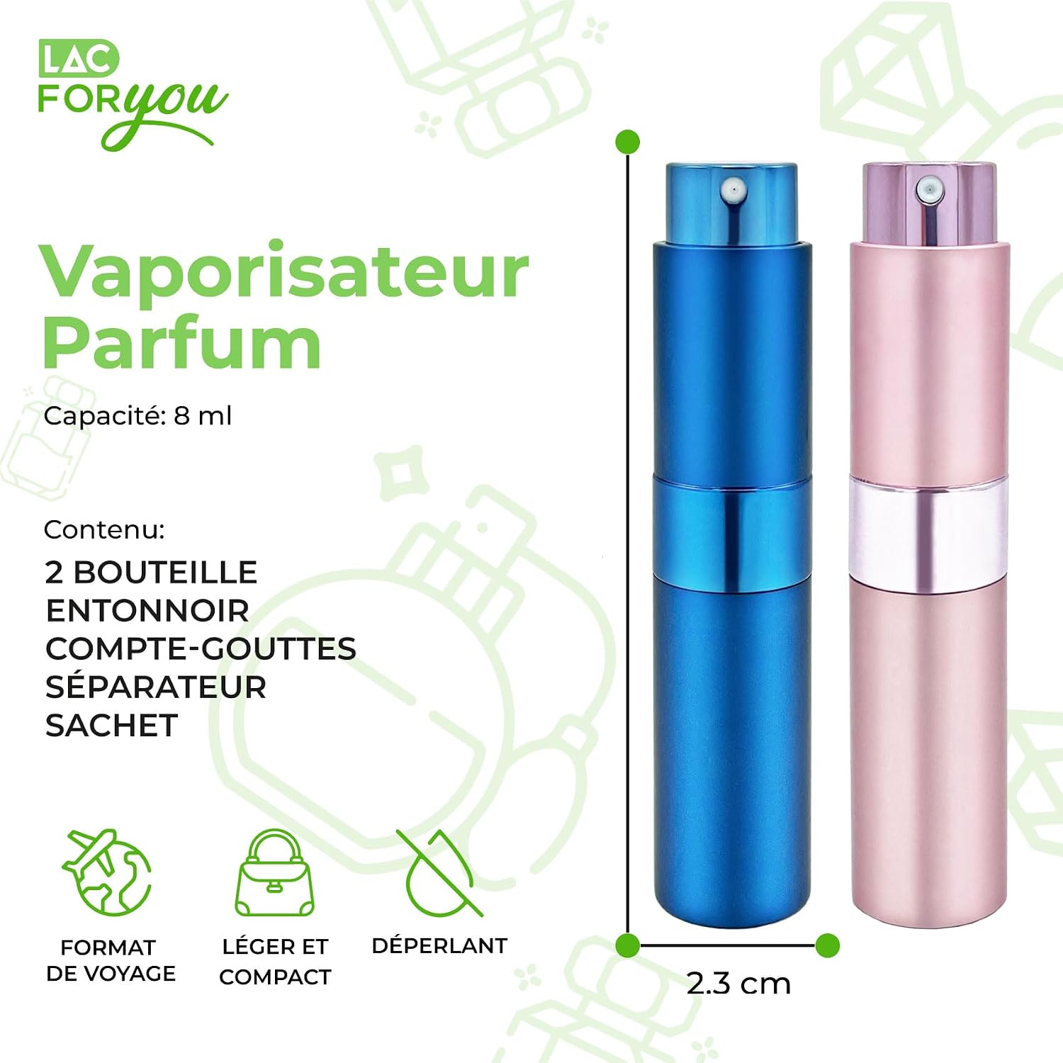 Detalle 2 de LAC FOR YOU Vaporisateur 8 ml