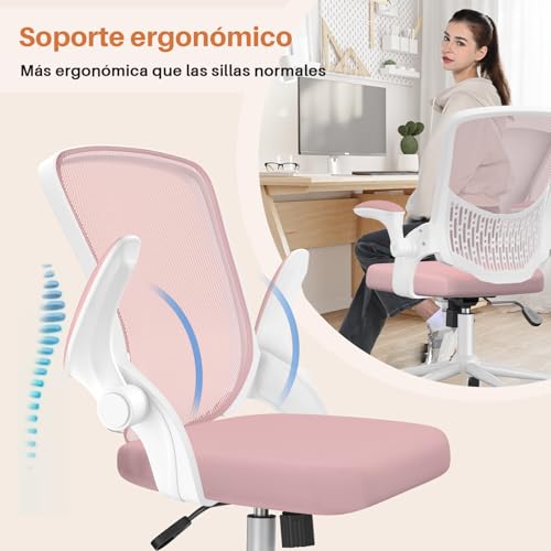 Thumbnail 3 de naspaluro Silla Ergonómica de Oficina 🌟 con Brazos Abatibles y Soporte Lumbar