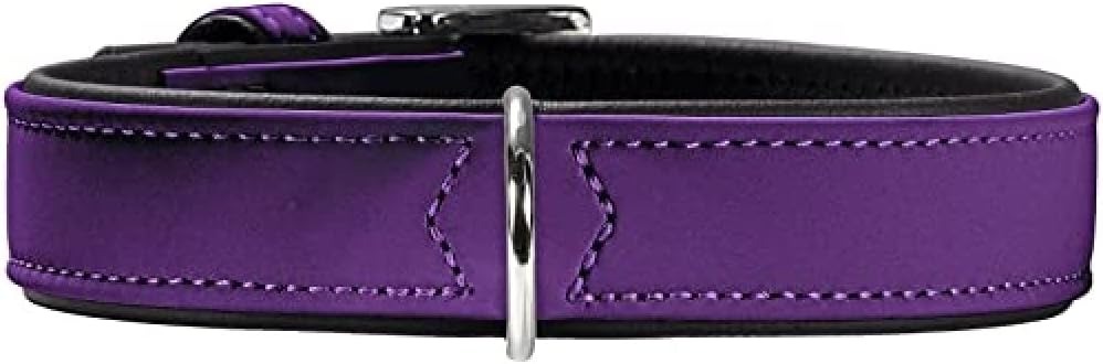 Detalle de HUNTER Softie Hundehalsband – Nubukoptik aus Kunstleder, Made in Germany, Größe 55