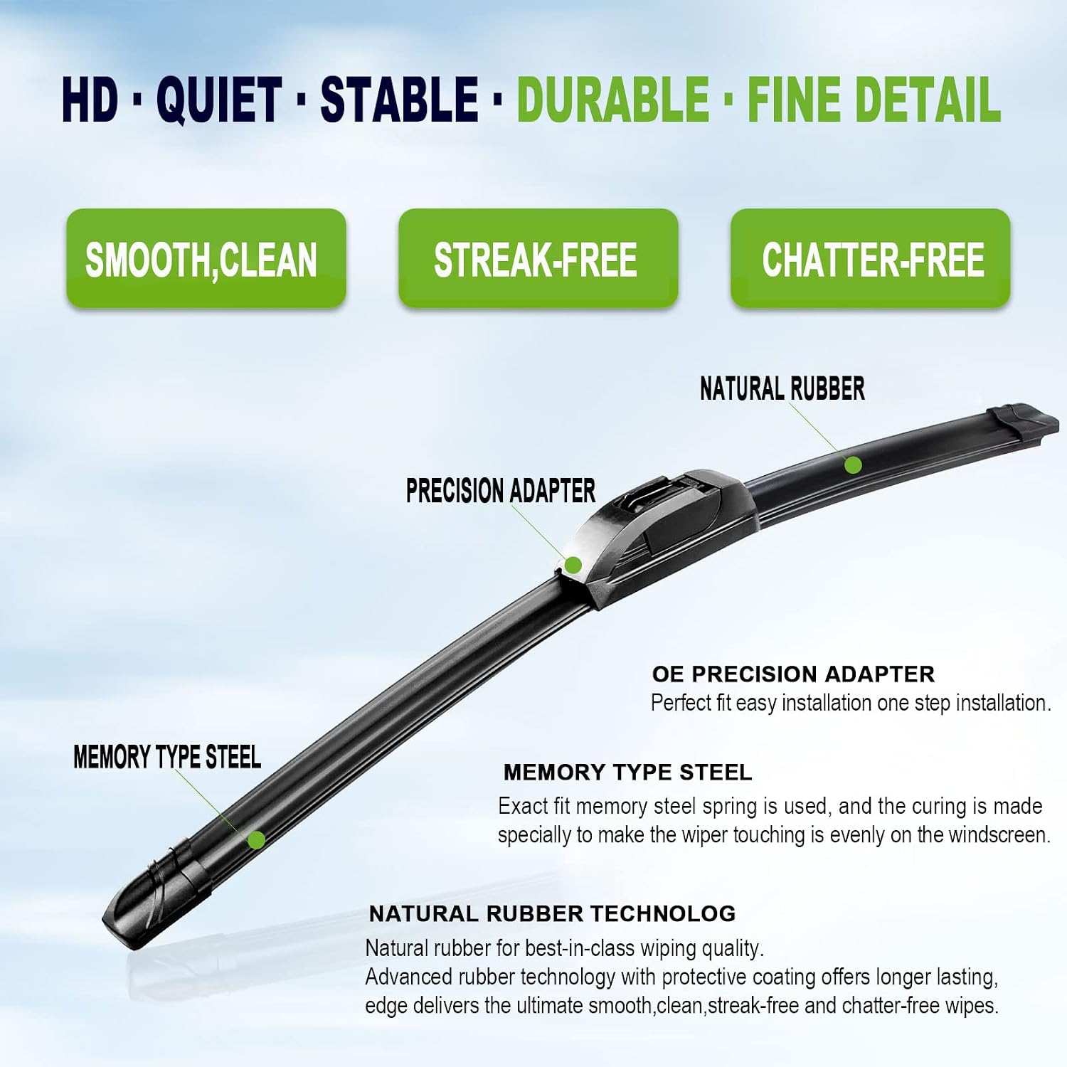Thumbnail 1 de PARRATI 22" All-Season Wiper Blades (Set of 2)