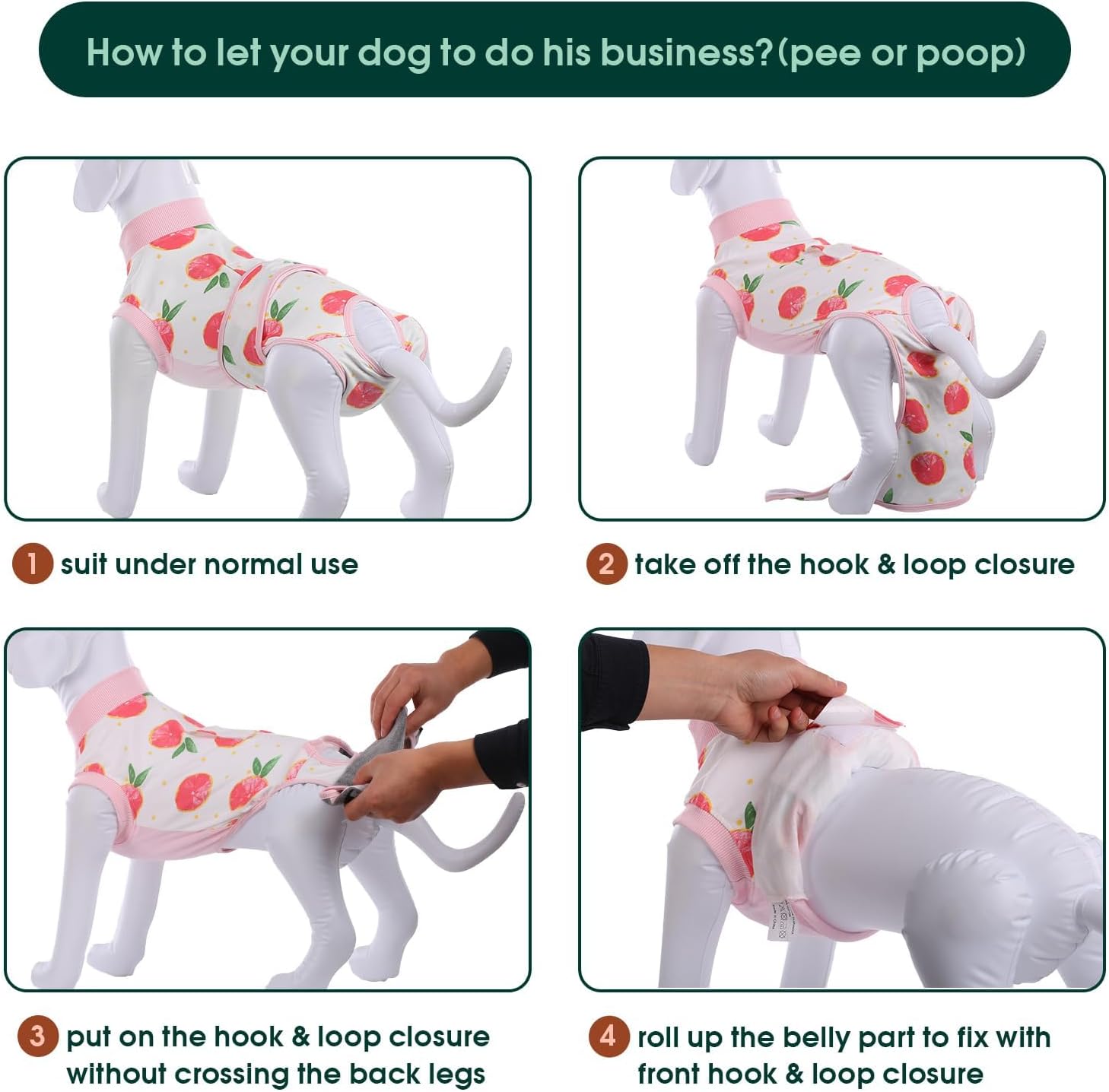 Thumbnail 3 de Kuoser Dog Recovery Suit L