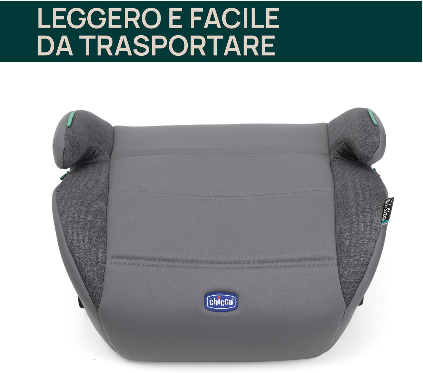 Detalle de Chicco Quasar Fix i-Size: Seggiolino auto Gruppo 3 per bambini 7-12 anni (126-150 cm)