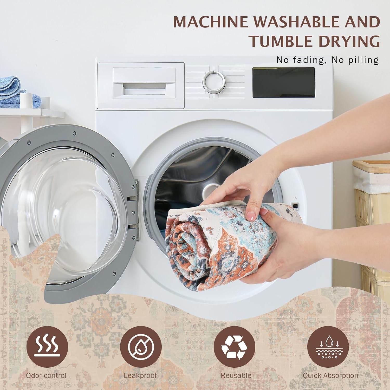 Detalle 2 de IEUUMLER Washable Pee Pads 2 Pack