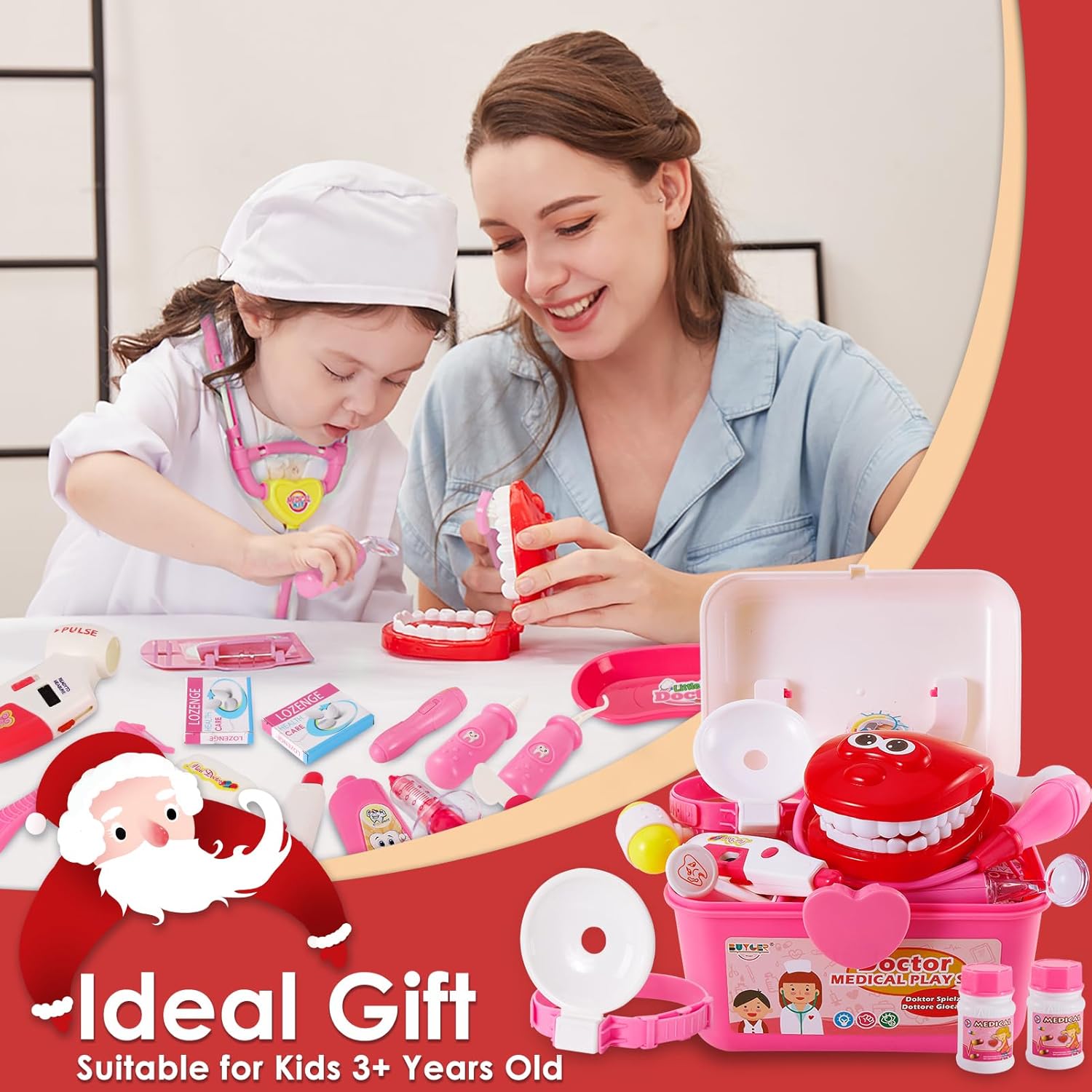 Thumbnail 5 de BUYGER Doctors Set for Kids 3 Years Old 3-in-1