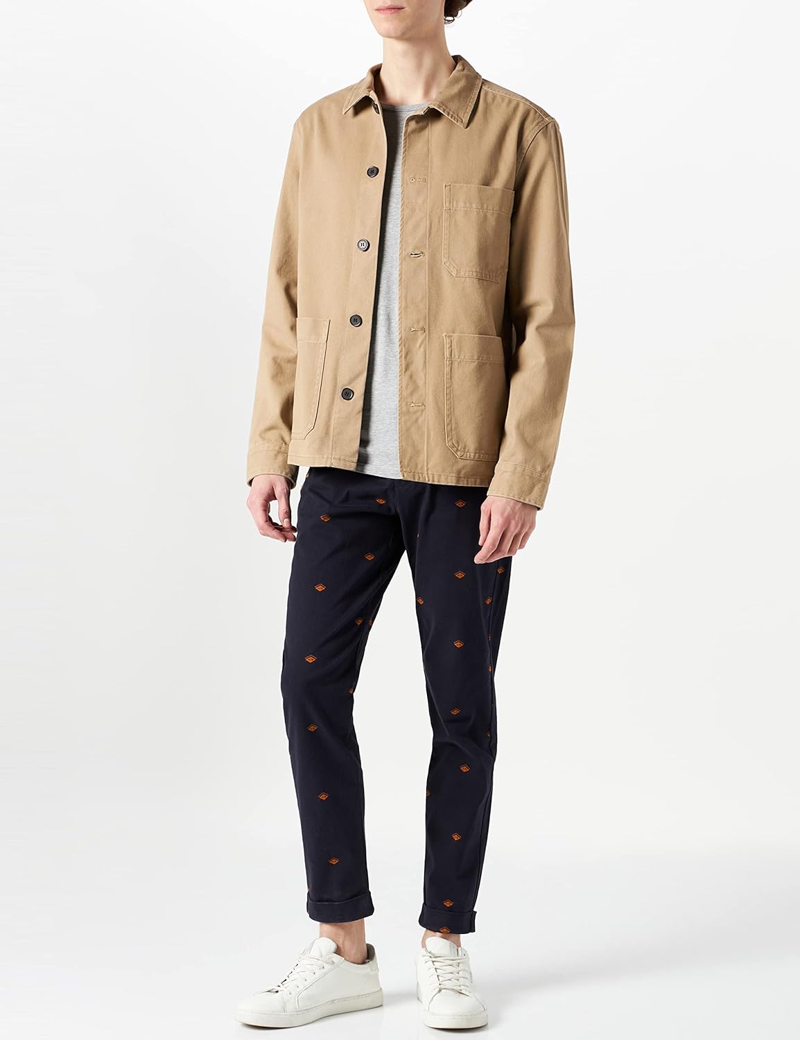 Thumbnail 1 de Scotch & Soda AMS Blauw Stuart Chino Homme en Seasonal Allover Print