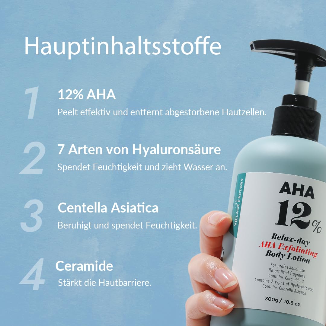 Detalle 2 de VILLAGE11FACTORY AHA Körperlotion 12%