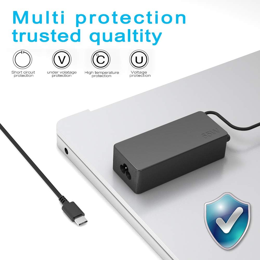 Thumbnail 3 de QYD 65W USB-C PD Laptop Charger Replacement for Lenovo ThinkPad and More