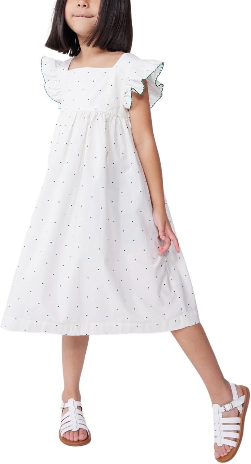 Thumbnail 2 de Petit Bateau Robe longue sans manches fille en coton à pois