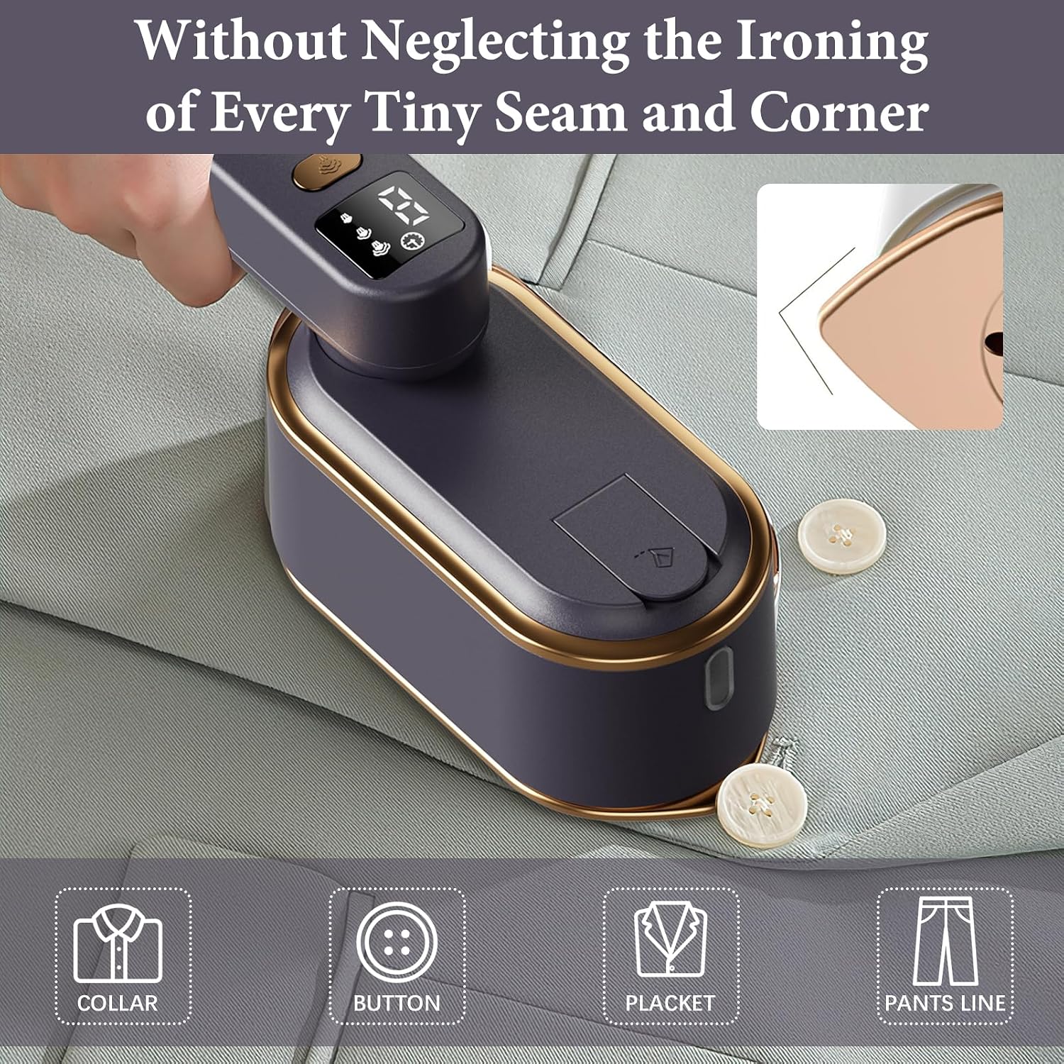Thumbnail 5 de Steam Iron Travel Steamer with LCD Screen