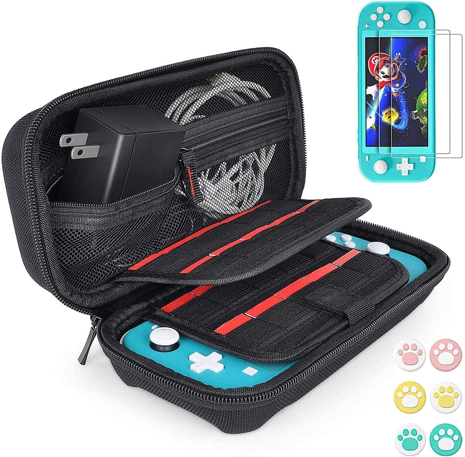 Detalle de daydayup Switch Case for Nintendo Switch Lite, 16-slot