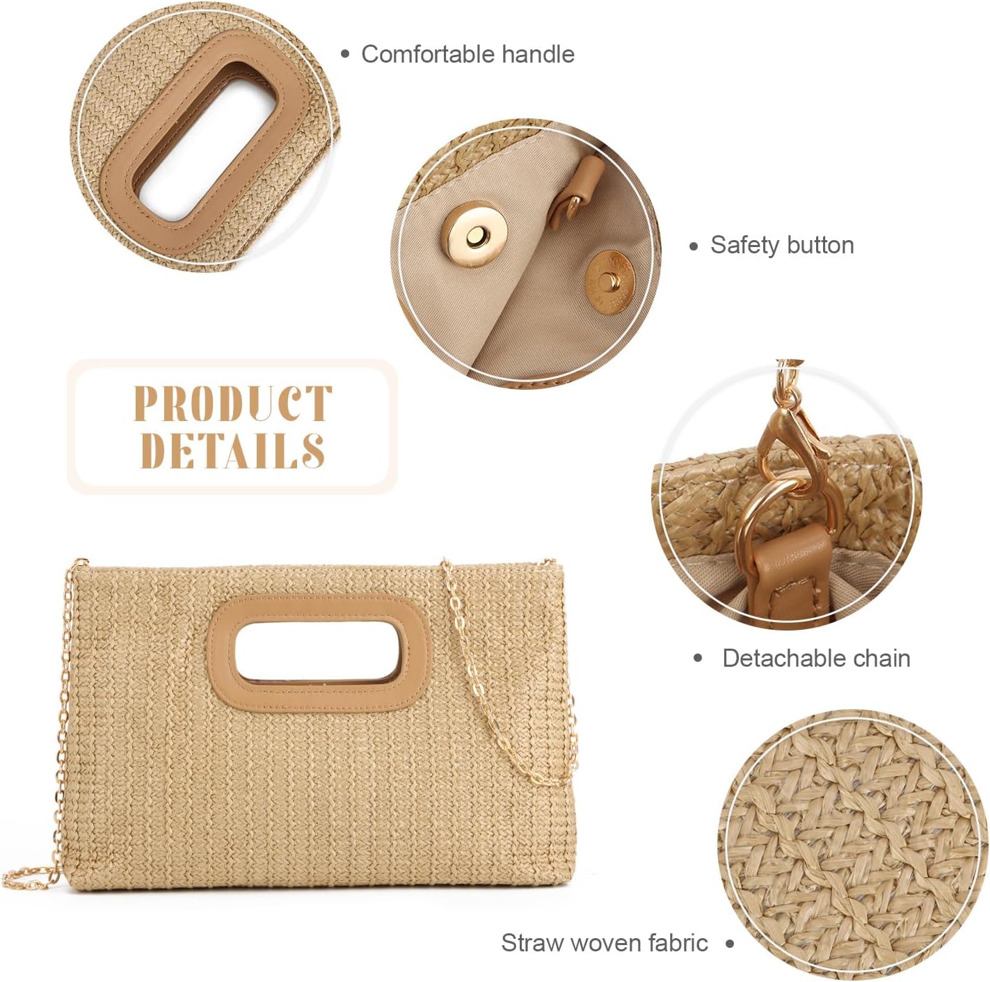 Thumbnail 6 de Freiesoldaten Straw Evening Clutch Bag