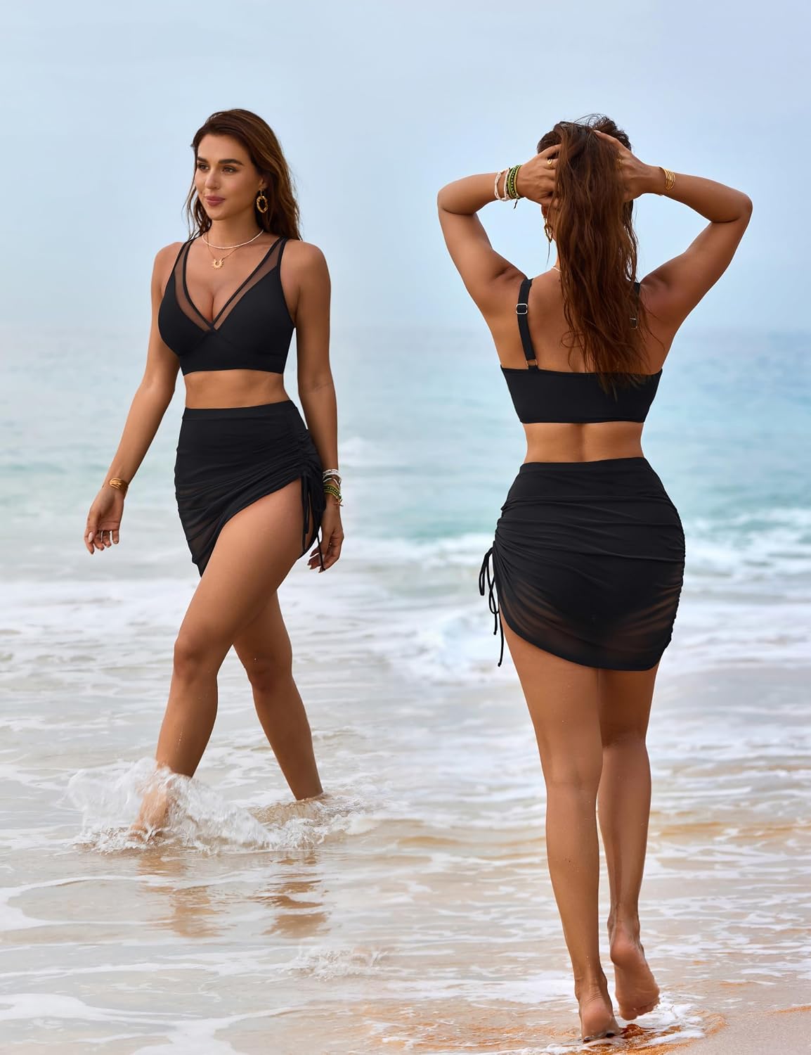 Thumbnail 4 de Blooming Jelly Swim Skirt High-Waisted Tummy Control