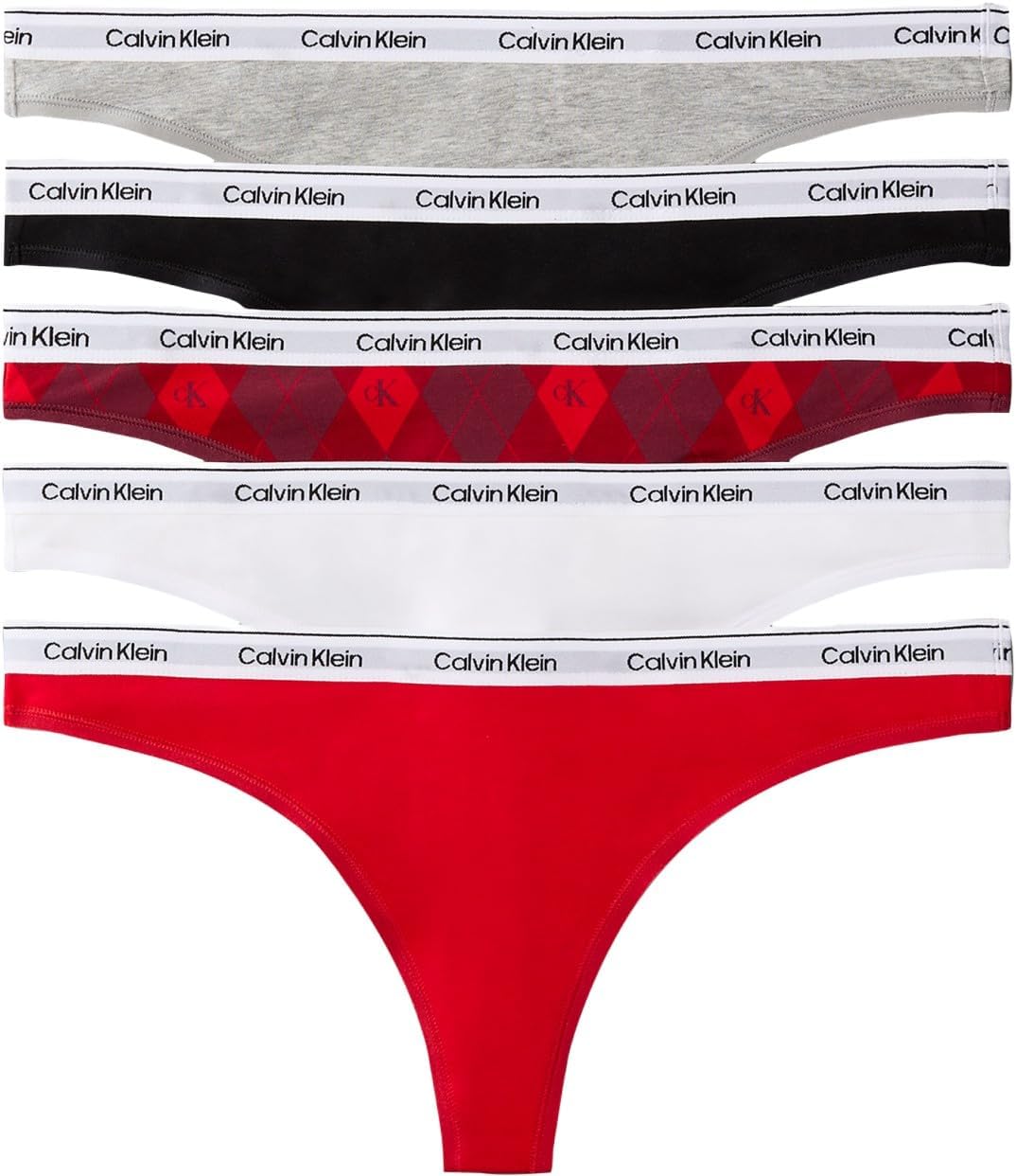 Detalle de Calvin Klein Women's Thong 5-Pack (Lv00qd5221)