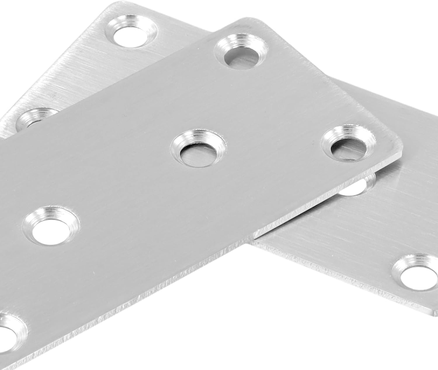 Thumbnail 3 de JIAYUET 30-Pack Flat Connecting Joining Plates (80 x 40 x 2mm) – Stainless Steel Brackets for Wood Repair