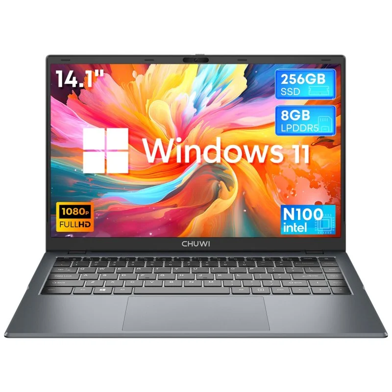 Detalle de Chuwi GemiBook X Pro 14.1” con Intel N100, 8GB/256GB y Windows 11