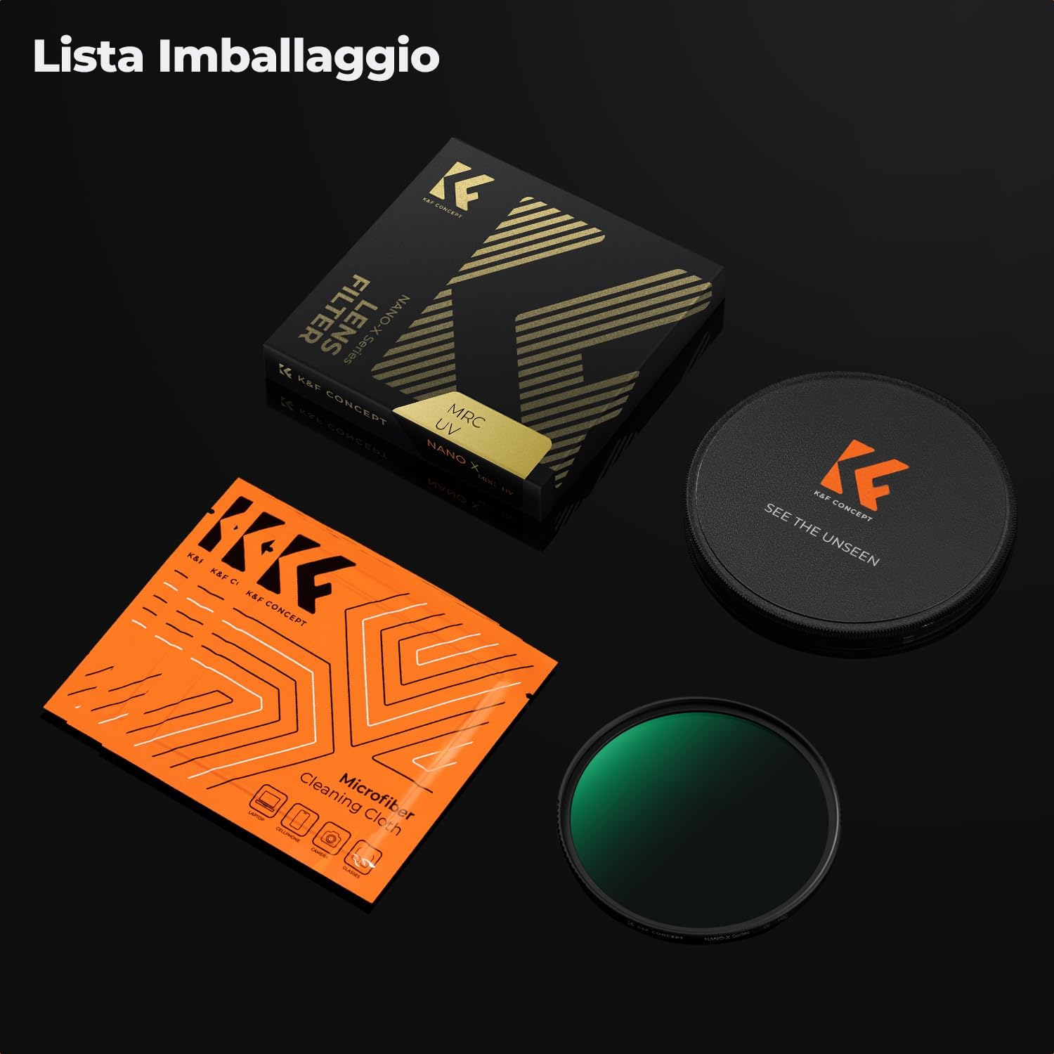 Thumbnail 6 de K&F CONCEPT Nano-Xcel 77mm Filtro UV protettivo con vetro ottico e rivestimento Nano