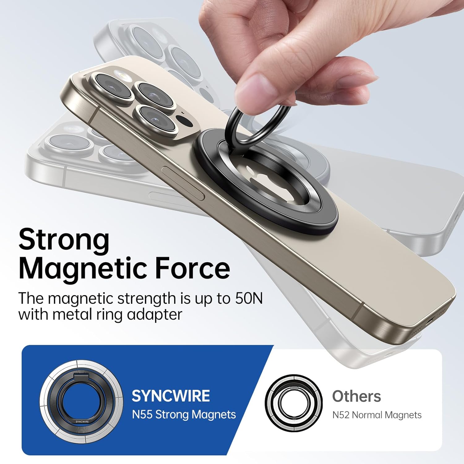 Thumbnail 4 de SYNCWIRE Magnetic Phone Ring Holder 360°