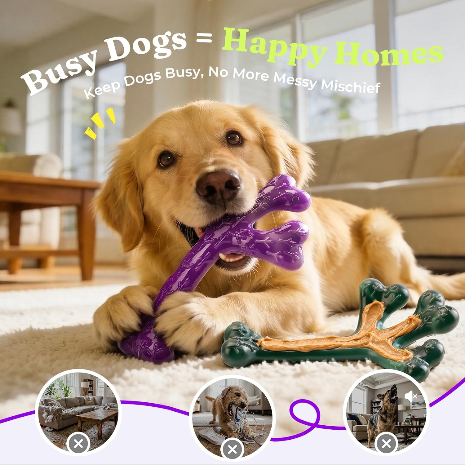 Thumbnail 6 de ChienBox Dog Toys 2 Pack 17cm Bone