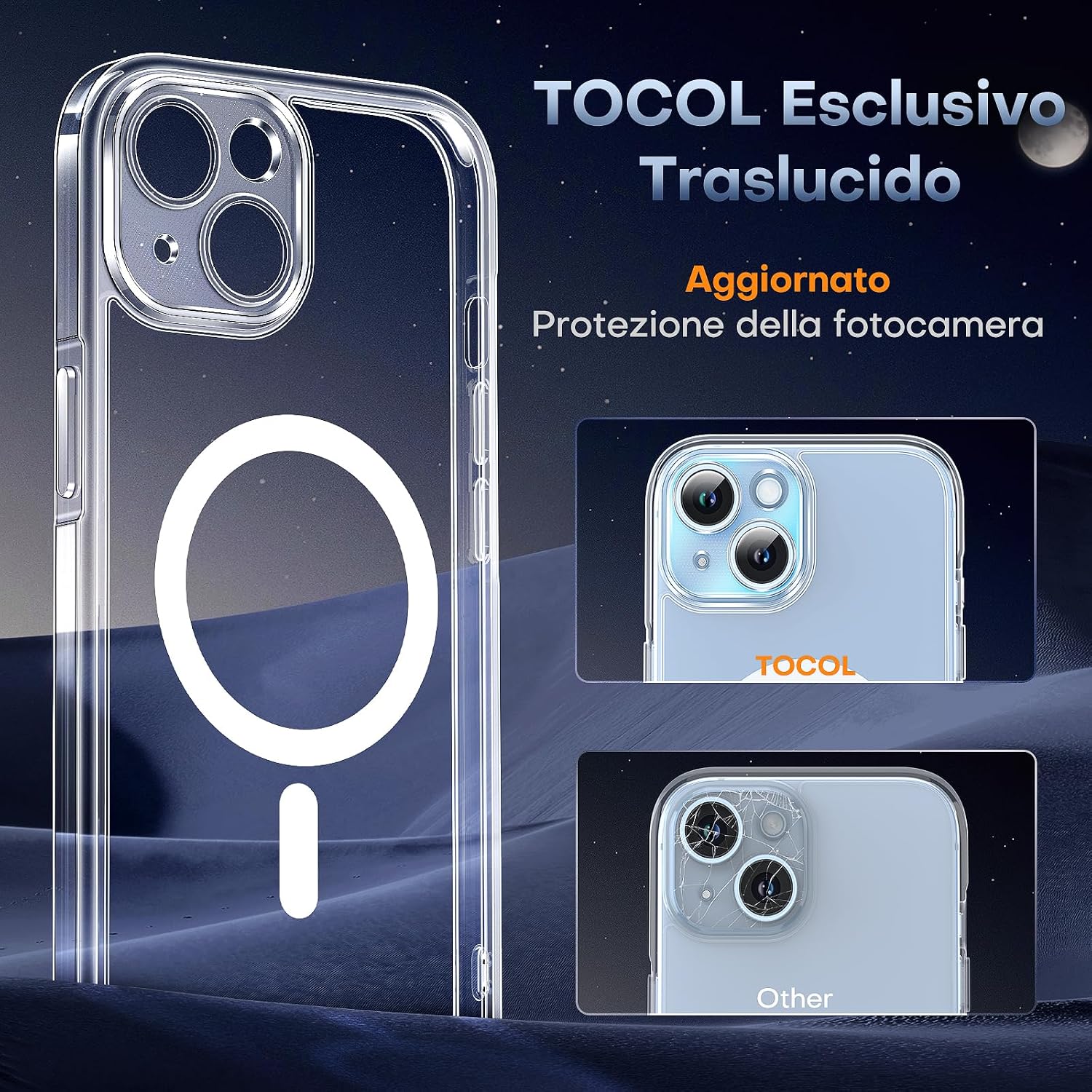 Thumbnail 4 de TOCOL Cover Magnetica iPhone 14 6,1 pollici
