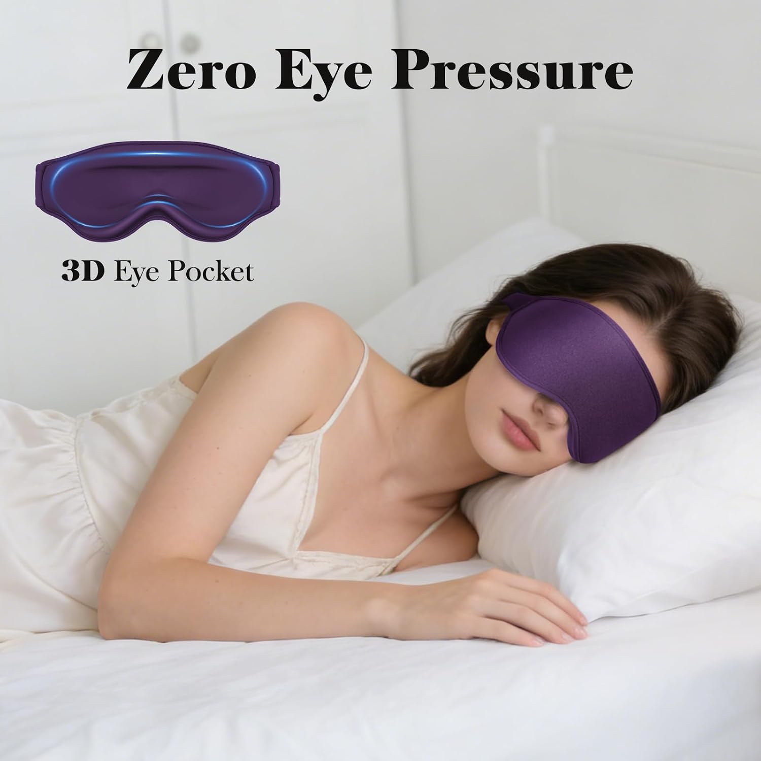Detalle de Fygrip 3D Eye Mask Pressure-Free Sleep Mask 😴