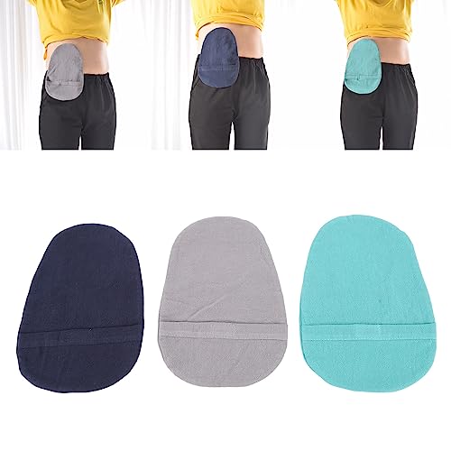 Detalle de Lot de 3 housses lavables pour sacs de stomie YUMILI – couleurs mélangées, ajustement universel