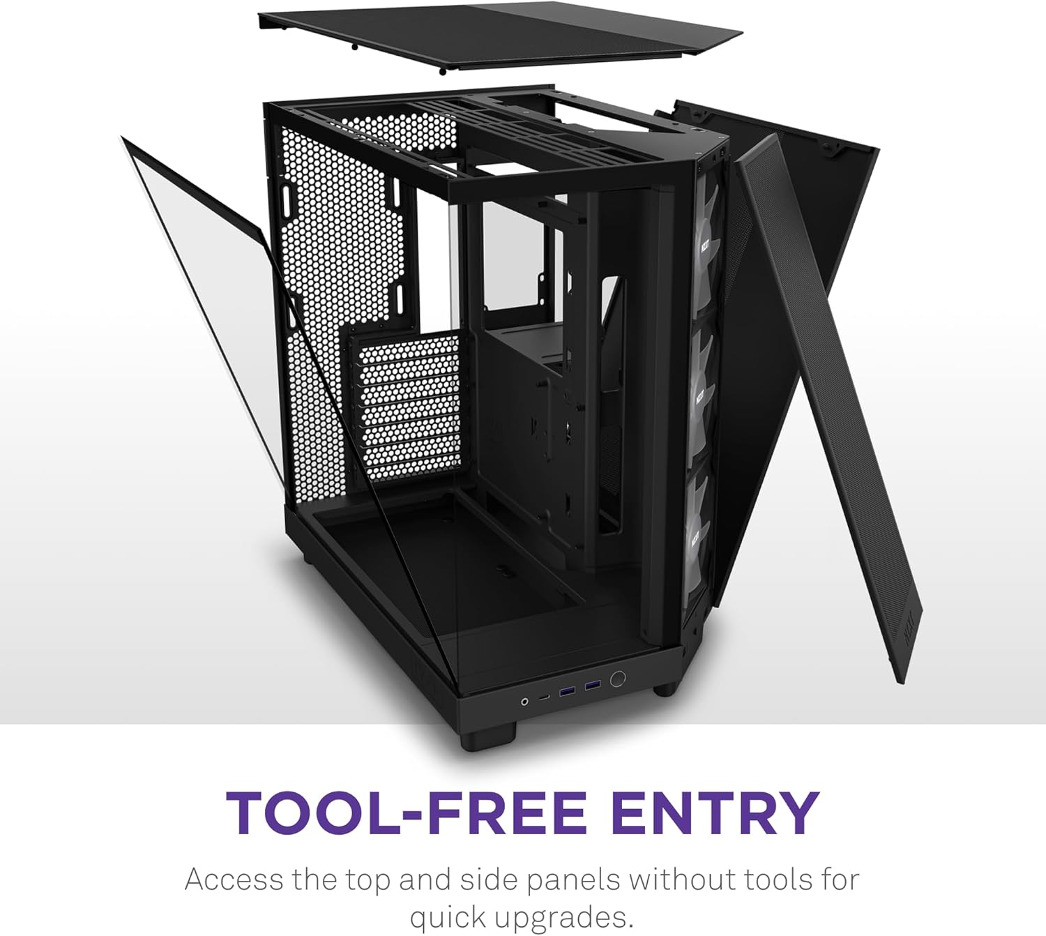 Thumbnail 6 de NZXT H6 Flow RGB boîtier moyen‑tour 3x120 mm