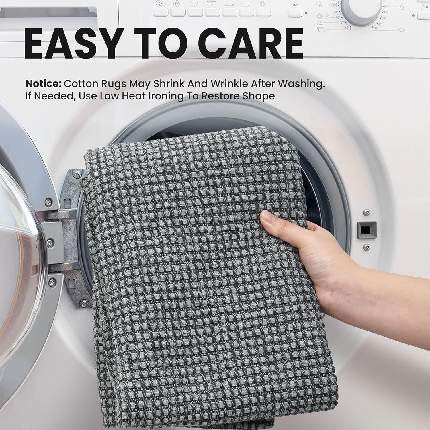 Thumbnail 2 de EARTHALL Woven Area Rug 2x3 ft washable door mat